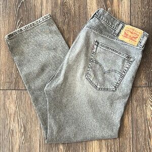 Levi's 505 Gray Mens 38 x 29 Denim Stretch Jeans
